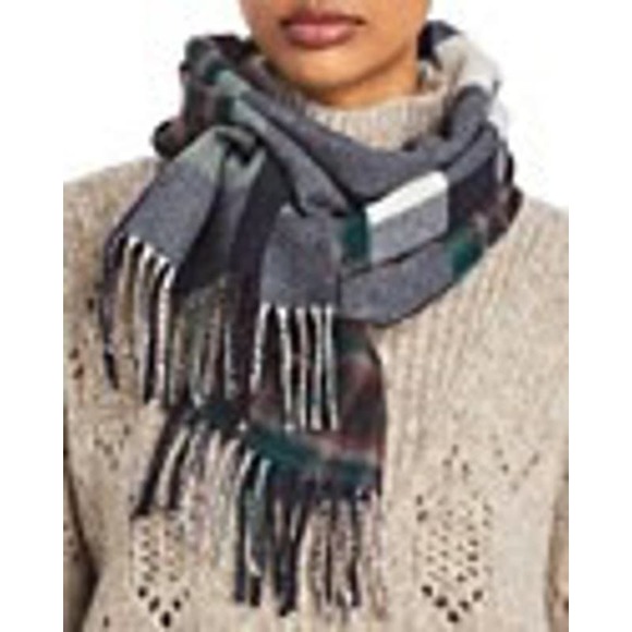 Burberry Plaid Wool Reversible Scarf (53% off) - Comparable value $430 - Picture 1 of 3
